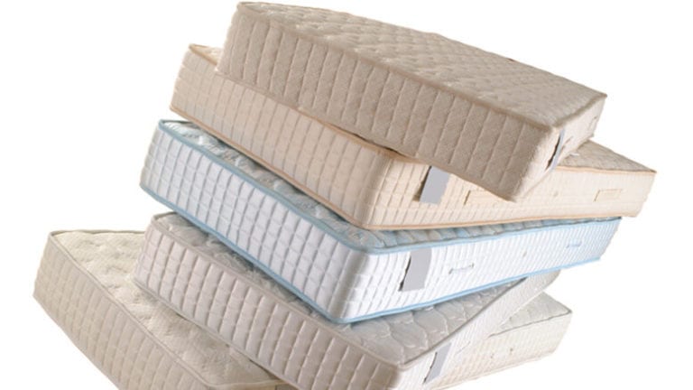 A stack of mattresses