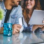 Couple shopping online