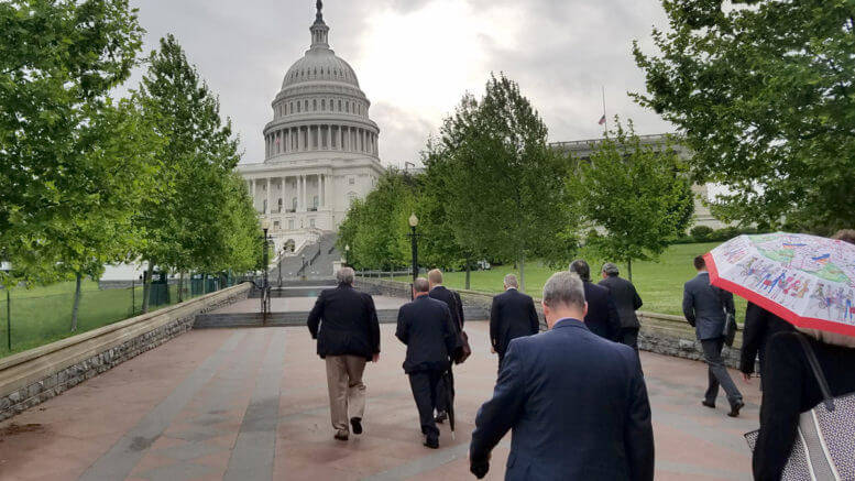 HFA members walking up to the nation's capitol.