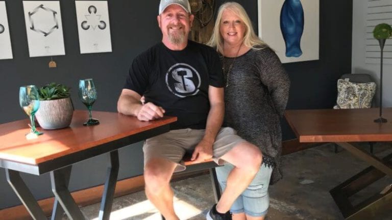 Silverhammer Design opened July 26 in Wilmington, N.C., offering owners Dennis and Lorrie Brewer’s handcrafted furniture and artwork