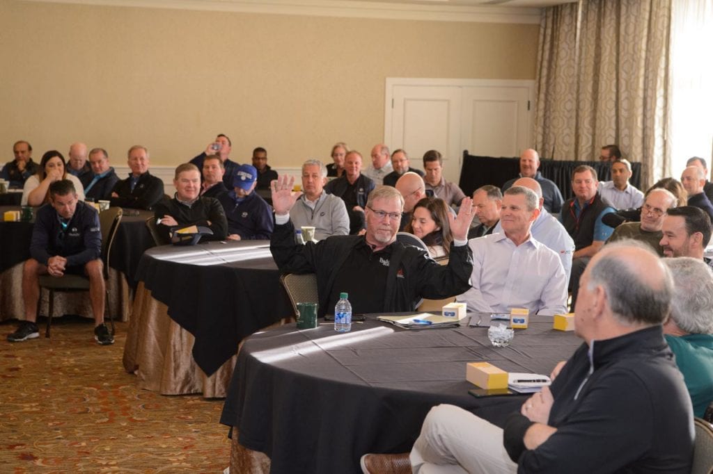 Photo shows participants at CEO Summit