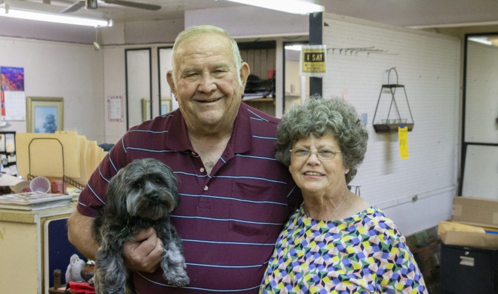 Photo shows James and Elaine Campbell