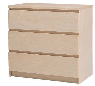 Picture shows a chest of drawers