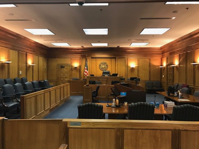 image shows a courtroom