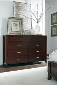 Photo shows a dresser