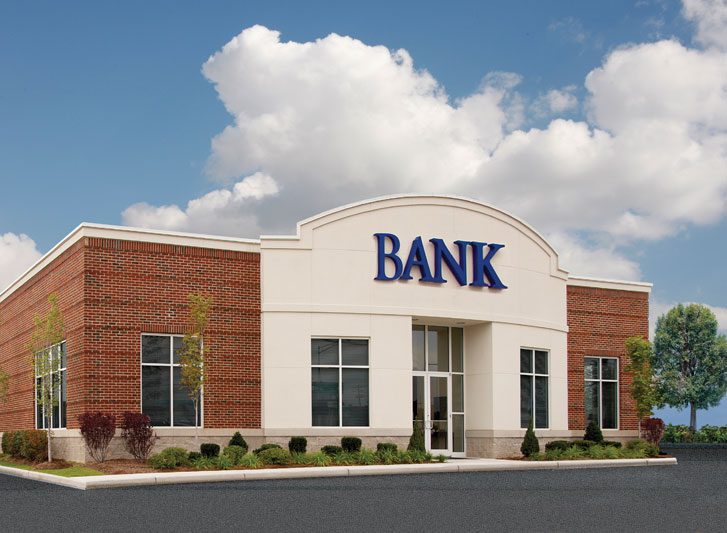 Image shows a bank