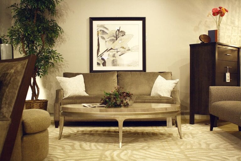 Image shows living room furniture