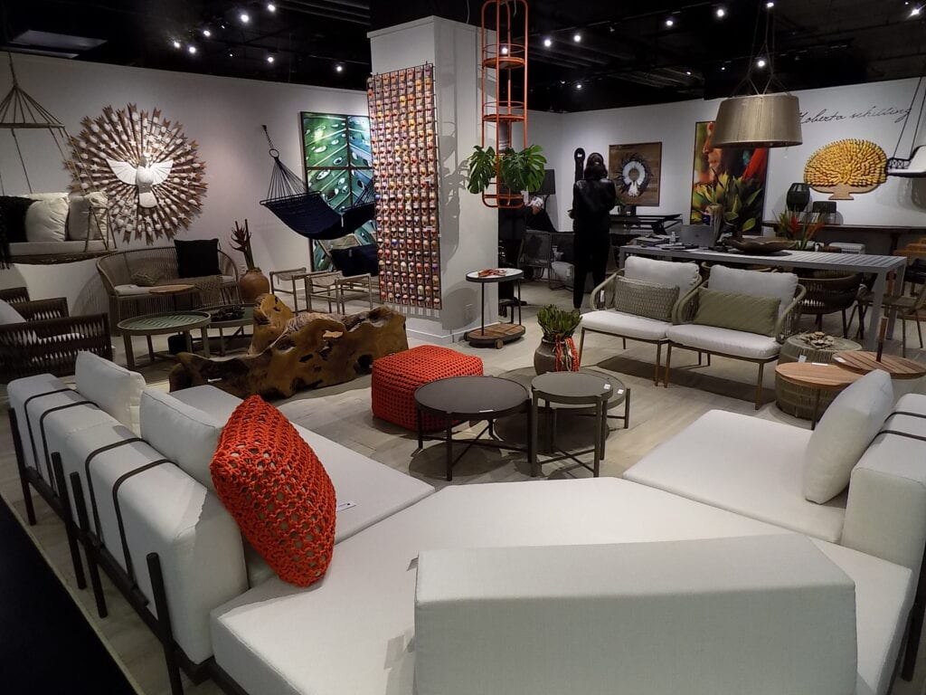 Image shows a furniture showroom