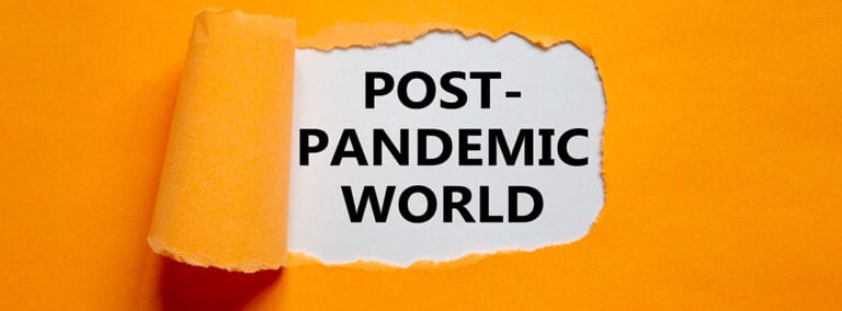 Text reading post-pandemic world-Post-pandemic changes present opportunities_HFA