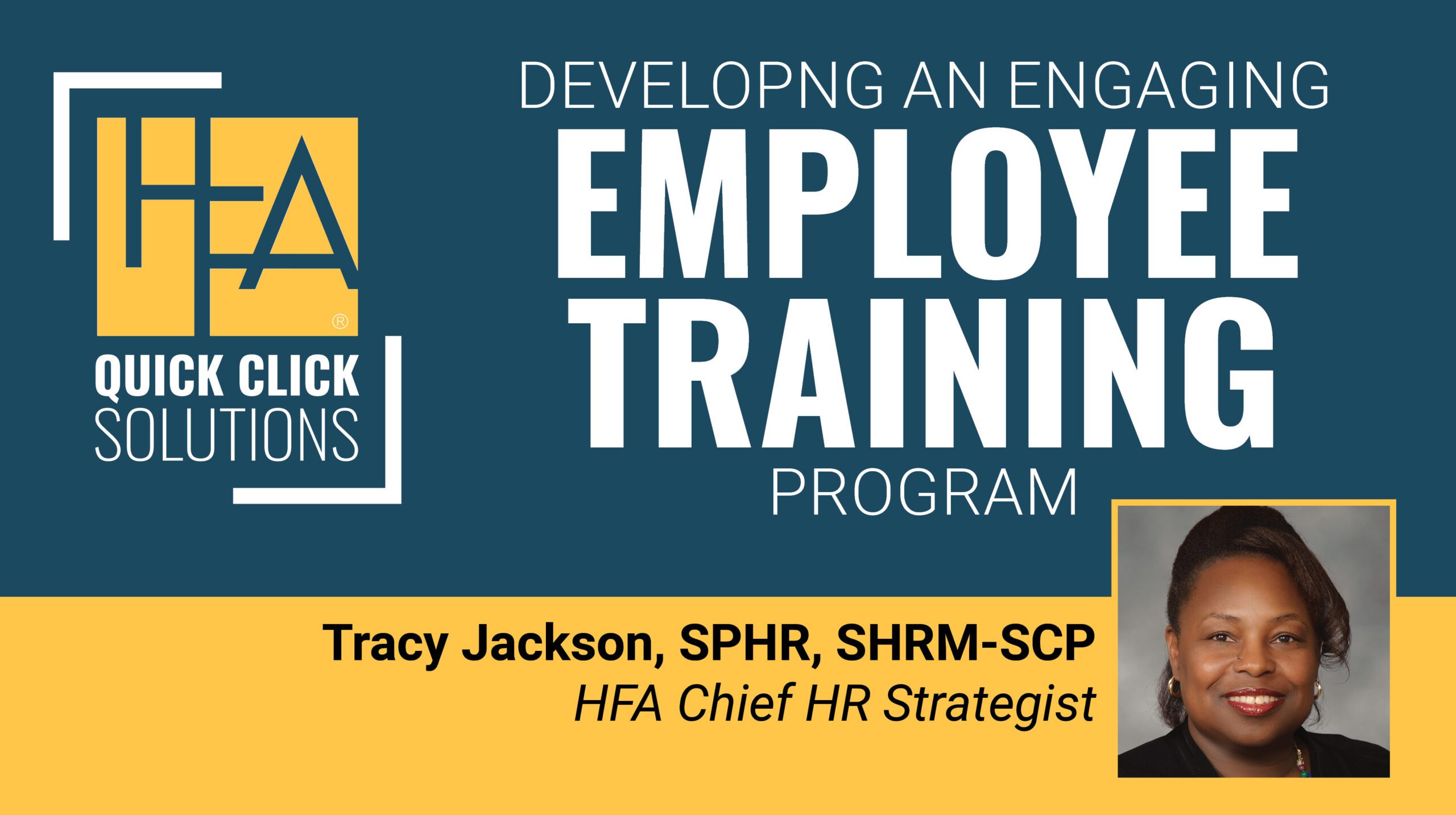 HFA-QCS Develop an Engaging Employee Training Program