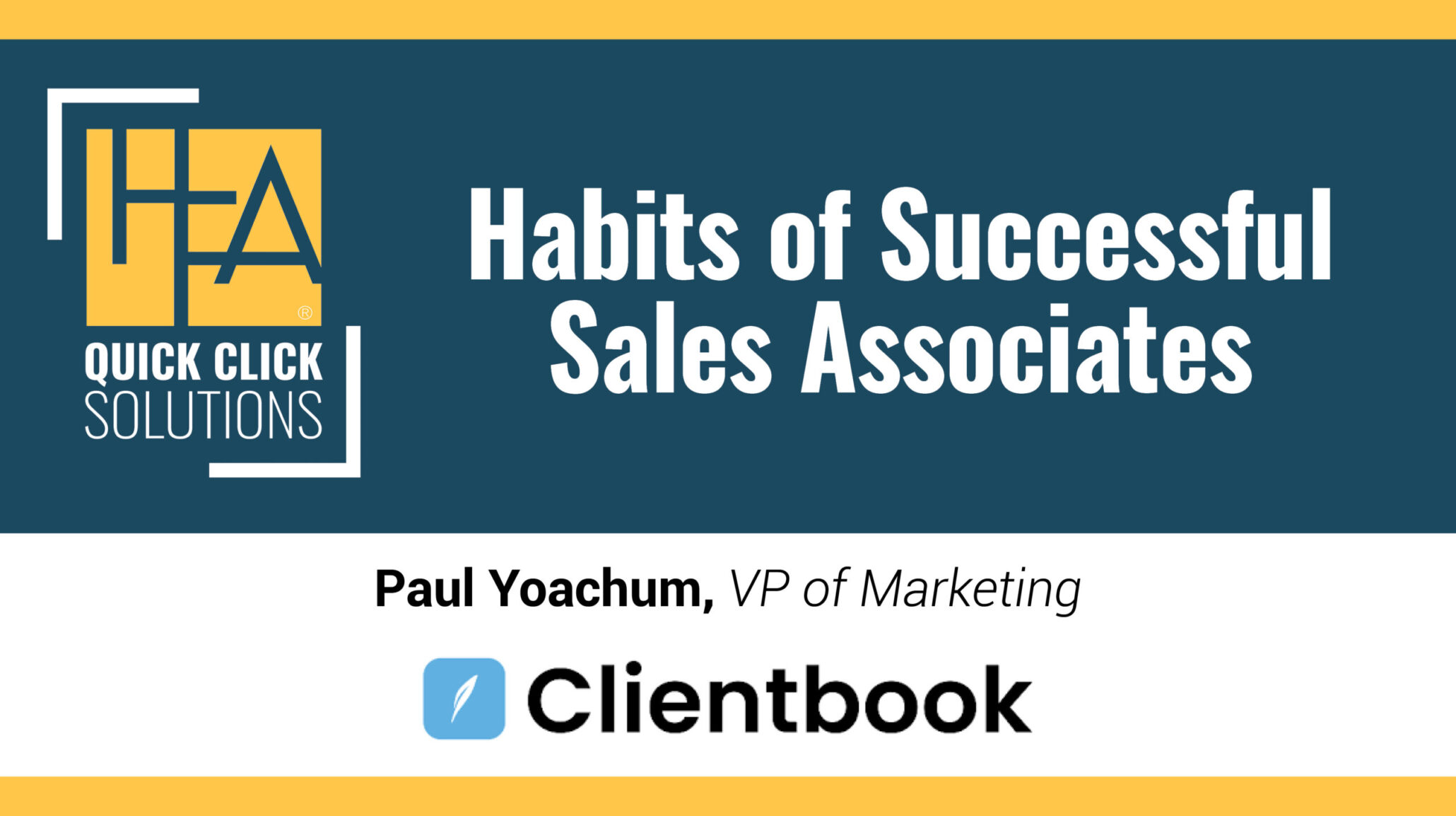 HFA_QCS_Habits of Successful Sales Associates