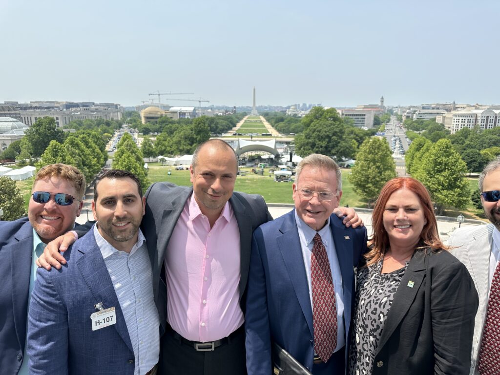 Matt Pridemore, Steven Allegrezza, Lenny Kharitonov, Eric Blackledge, Cynthia Heathcoe, Robin Marks on the speakers balcony