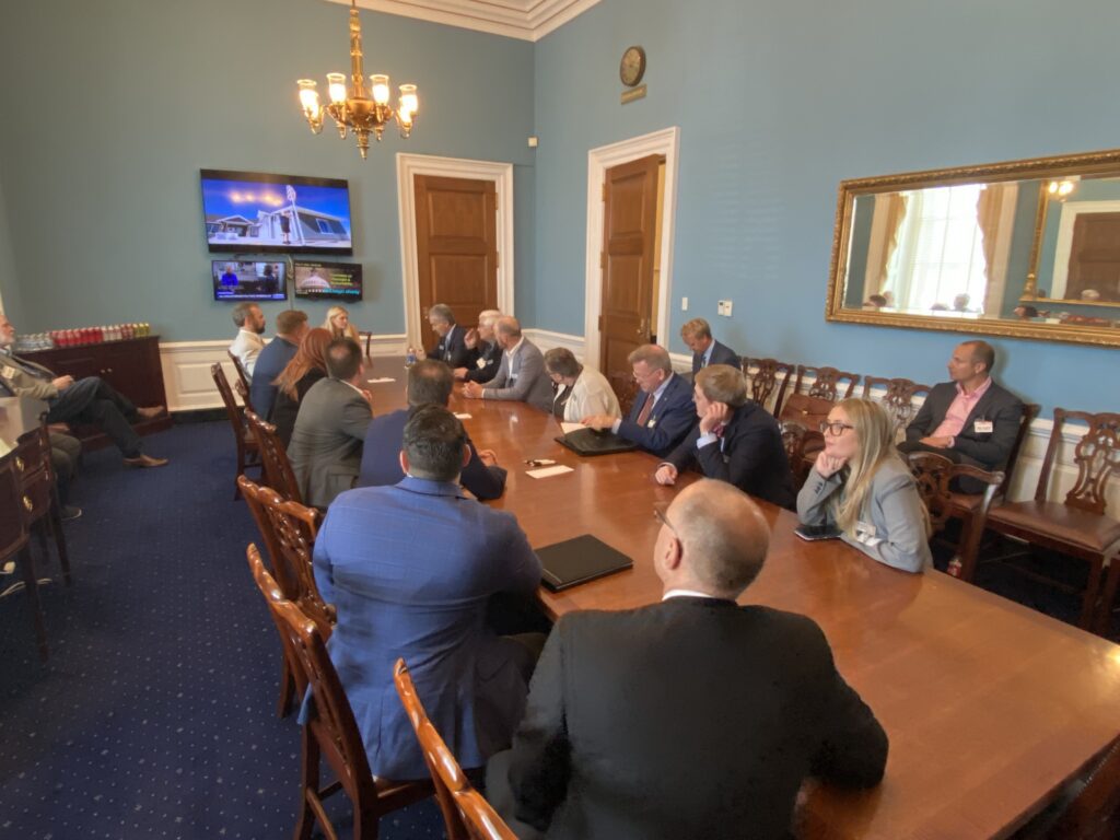 HFA Members meeting with congressmen on Capital Hill