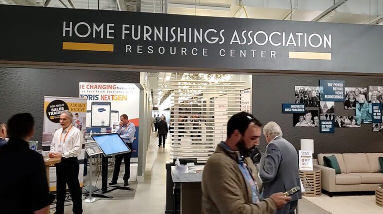 the bustling front of the HFA Resource Center at the High Point Furniture Market