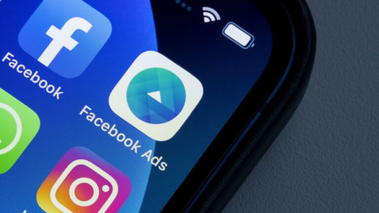 Facebook Ads mobile app is seen on an iPhone. Facebook Ads Manager for iOS was built to help advertisers manage and create ads from mobile devices.