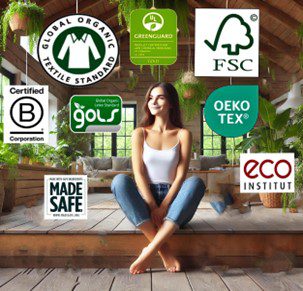 Eco-Conscious consumer buying home furnishings
