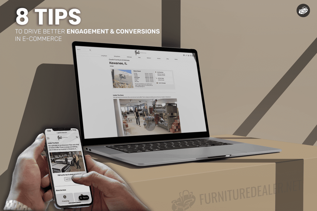 A laptop and cell phone showing an optimized website for easy customer engagement