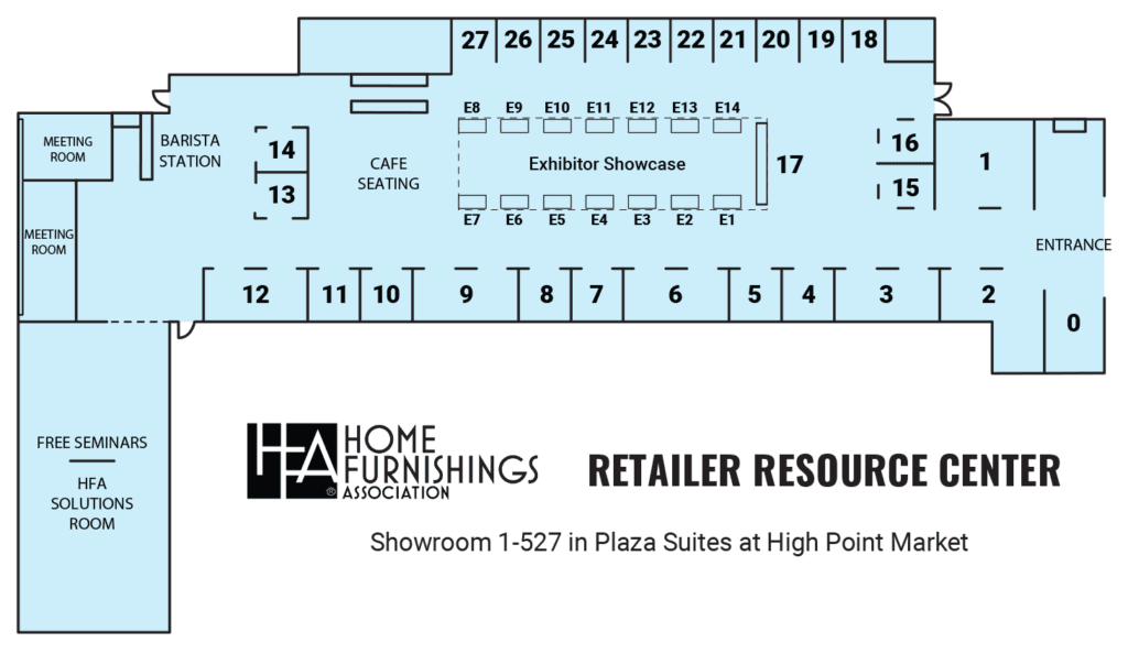 Floorplan of HFA Resource Center in High Point