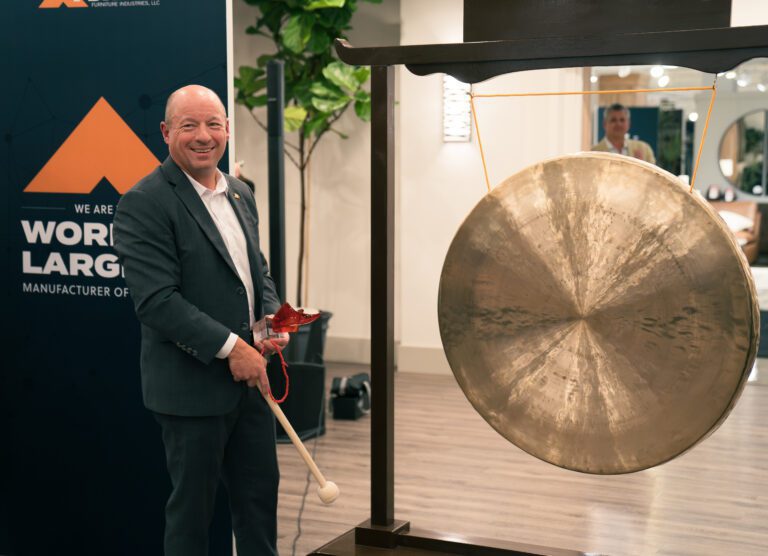 Todd Wanek in the Ashley Furniture Showroom at the High Point Market