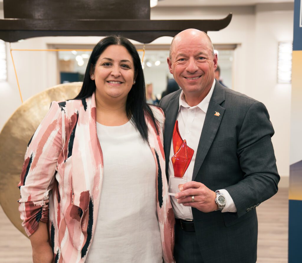 HFA CEO, Shannon Williams with Todd Wanek, CEO of Ashley Furniture Industries