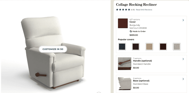 ● La-Z-Boy: 3D Customization for Personalized Comfort