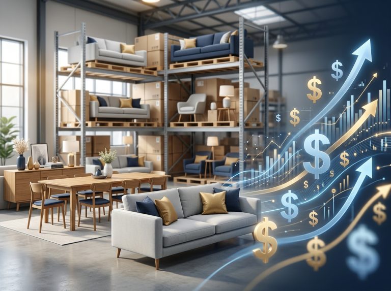 Inventory management of a furniture store. Profit margins going up.