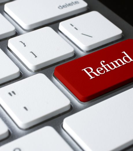 Refund on white keyboard