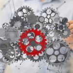 Interlocking Gears: Complex System Teamwork Concept